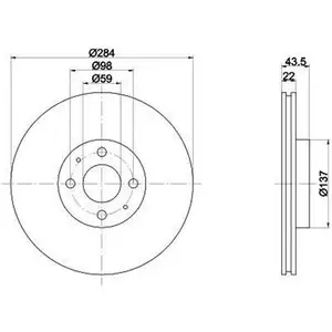 TEXTAR 92053503 Bremsscheiben 2 St&uuml;ck FIAT