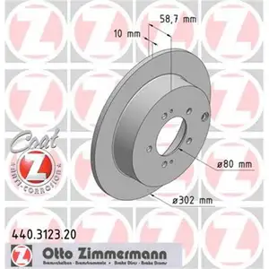 Zimmermann 440.3123.20 Bremsscheiben 2 Stück MITSUBISHI Zimmermann 440.3123.20 Bremsscheiben 2 Stück MITSUBISHI