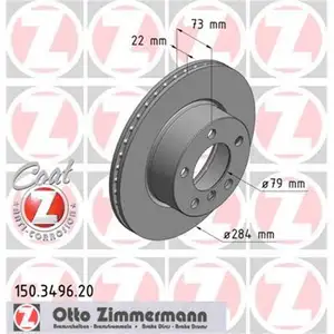 Zimmermann 150.3496.20 Bremsscheiben 2 Stück BMW Zimmermann 150.3496.20 Bremsscheiben 2 Stück BMW