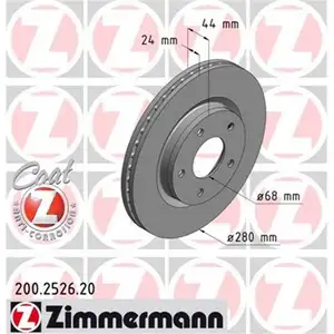 Zimmermann 200.2526.20 Bremsscheiben 2 Stück NISSAN Zimmermann 200.2526.20 Bremsscheiben 2 Stück NISSAN