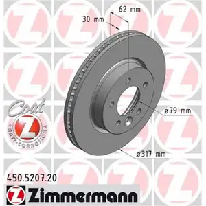 Zimmermann 450.5207.20 Bremsscheiben 2 Stück LAND ROVER Zimmermann 450.5207.20 Bremsscheiben 2 Stück LAND ROVER