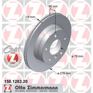 Zimmermann 150.1283.20 Bremsscheiben 2 Stück BMW Zimmermann 150.1283.20 Bremsscheiben 2 Stück BMW