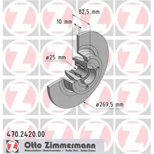 Zimmermann 470.2420.00 Bremsscheiben 2 Stück RENAULT Zimmermann 470.2420.00 Bremsscheiben 2 Stück RENAULT