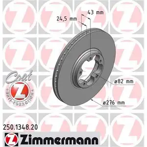 Zimmermann 250.1348.20 Bremsscheiben 2 Stück FORD Zimmermann 250.1348.20 Bremsscheiben 2 Stück FORD