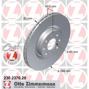 Zimmermann 230.2370.20 Bremsscheiben 2 Stück FIAT Zimmermann 230.2370.20 Bremsscheiben 2 Stück FIAT