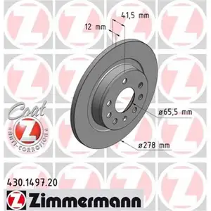 Zimmermann 430.1497.20 Bremsscheiben 2 Stück SAAB Zimmermann 430.1497.20 Bremsscheiben 2 Stück SAAB