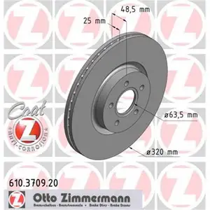Zimmermann 610.3709.20 Bremsscheiben 2 St&uuml;ck VOLVO