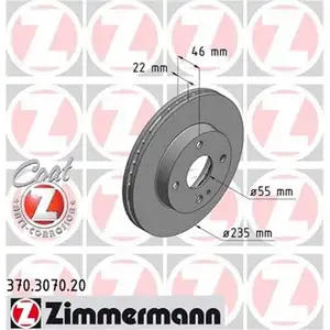 Zimmermann 370.3070.20 Bremsscheiben 2 Stück MAZDA Zimmermann 370.3070.20 Bremsscheiben 2 Stück MAZDA