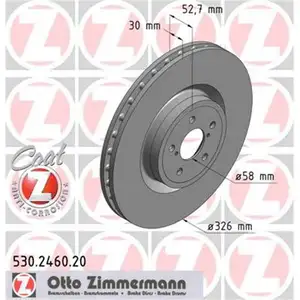 Zimmermann 530.2460.20 Bremsscheiben 2 Stück SUBARU Zimmermann 530.2460.20 Bremsscheiben 2 Stück SUBARU