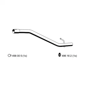 Abgasrohr Ernst 670401 für Mazda Hinten Abgasrohr Ernst 670401 für Mazda Hinten