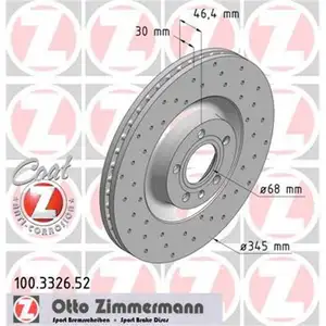 Original Zimmermann 100.3326.52 Bremsscheiben 2 Stück für AUDI Original Zimmermann 100.3326.52 Bremsscheiben 2 Stück für AUDI