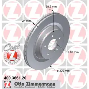 Zimmermann 400.3661.20 Bremsscheiben 2 Stück MERCEDES-BENZ Zimmermann 400.3661.20 Bremsscheiben 2 Stück MERCEDES-BENZ