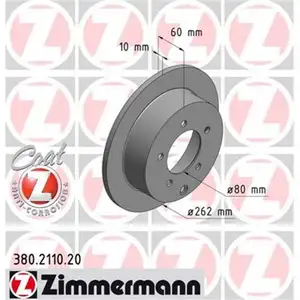 Zimmermann 380.2110.20 Bremsscheiben 2 St&uuml;ck MITSUBISHI