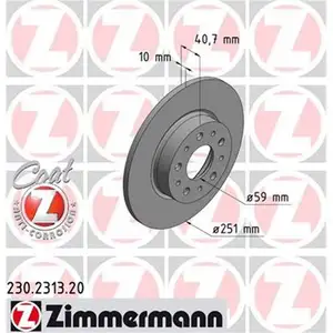 Zimmermann 230.2313.20 Bremsscheiben 2 Stück FIAT Zimmermann 230.2313.20 Bremsscheiben 2 Stück FIAT