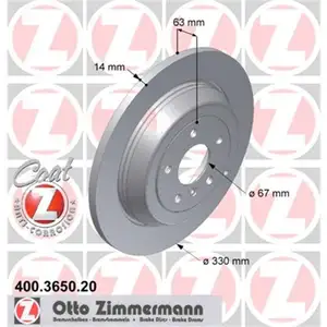 Zimmermann 400.3650.20 Bremsscheiben 2 Stück MERCEDES-BENZ Zimmermann 400.3650.20 Bremsscheiben 2 Stück MERCEDES-BENZ