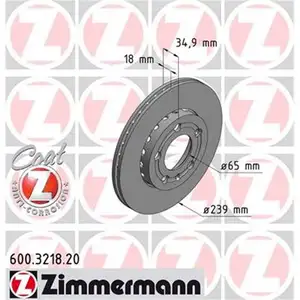 Zimmermann 600.3218.20 Bremsscheiben 2 Stück SKODA Zimmermann 600.3218.20 Bremsscheiben 2 Stück SKODA