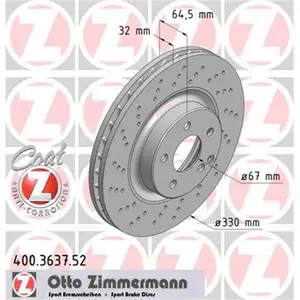 Original Zimmermann 400.3637.52 Bremsscheiben 2 Stück für MERCEDES-BENZ Original Zimmermann 400.3637.52 Bremsscheiben 2 Stück für MERCEDES-BENZ