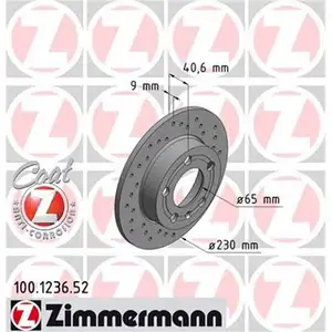 Original Zimmermann 100.1236.52 Bremsscheiben 2 Stück für SKODA Original Zimmermann 100.1236.52 Bremsscheiben 2 Stück für SKODA