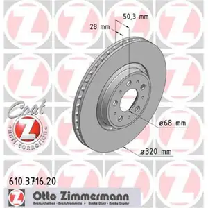 Zimmermann 610.3716.20 Bremsscheiben 2 Stück VOLVO Zimmermann 610.3716.20 Bremsscheiben 2 Stück VOLVO