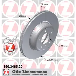 Zimmermann 150.3465.20 Bremsscheiben 2 Stück BMW Zimmermann 150.3465.20 Bremsscheiben 2 Stück BMW