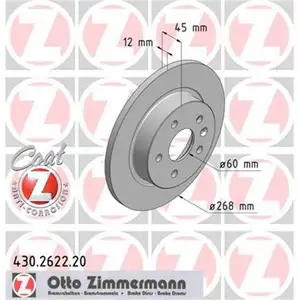 Zimmermann 430.2622.20 Bremsscheiben 2 Stück OPEL Zimmermann 430.2622.20 Bremsscheiben 2 Stück OPEL