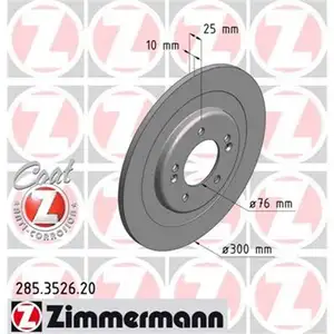 Zimmermann 285.3526.20 Bremsscheiben 2 St&uuml;ck HYUNDAI