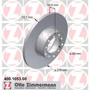 Zimmermann 400.1053.00 Bremsscheiben 2 St&uuml;ck