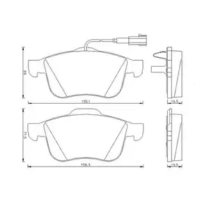 JURID 573173J Scheibenbremsbelag VA ALFA ROMEO JURID 573173J Scheibenbremsbelag VA ALFA ROMEO