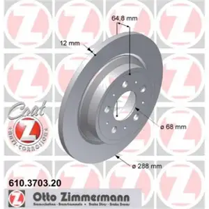 Zimmermann 610.3703.20 Bremsscheiben 2 Stück VOLVO Zimmermann 610.3703.20 Bremsscheiben 2 Stück VOLVO