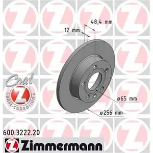 Zimmermann 600.3222.20 Bremsscheiben 2 Stück VW Zimmermann 600.3222.20 Bremsscheiben 2 Stück VW