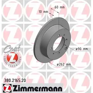 Zimmermann 380.2165.20 Bremsscheiben 2 Stück MITSUBISHI Zimmermann 380.2165.20 Bremsscheiben 2 Stück MITSUBISHI