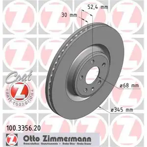 Zimmermann 100.3356.20 Bremsscheiben 2 Stück AUDI Zimmermann 100.3356.20 Bremsscheiben 2 Stück AUDI