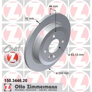 Zimmermann 150.3446.20 Bremsscheiben 2 Stück MINI Zimmermann 150.3446.20 Bremsscheiben 2 Stück MINI