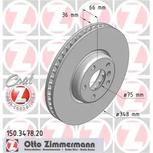 Zimmermann 150.3478.20 Bremsscheiben 2 St&uuml;ck BMW