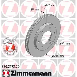 Zimmermann 380.2172.20 Bremsscheiben 2 Stück MITSUBISHI Zimmermann 380.2172.20 Bremsscheiben 2 Stück MITSUBISHI
