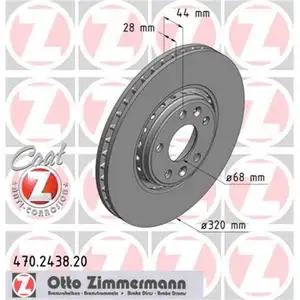 Zimmermann 470.2438.20 Bremsscheiben 2 Stück RENAULT Zimmermann 470.2438.20 Bremsscheiben 2 Stück RENAULT
