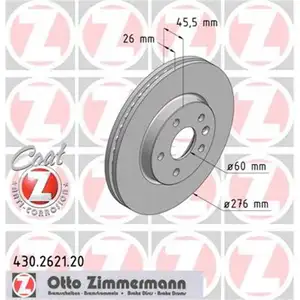 Zimmermann 430.2621.20 Bremsscheiben 2 Stück OPEL Zimmermann 430.2621.20 Bremsscheiben 2 Stück OPEL