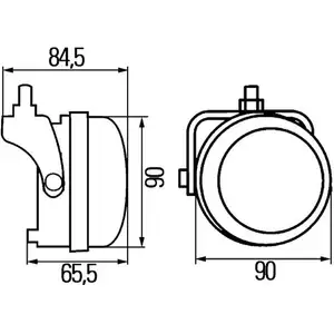 HELLA 2PT 009 599-811 TFL-Satz 90mm LED HELLA 2PT 009 599-811 TFL-Satz 90mm LED