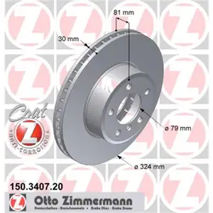 Zimmermann 150.3407.20 Bremsscheiben 2 Stück BMW Zimmermann 150.3407.20 Bremsscheiben 2 Stück BMW