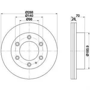TEXTAR 92223000 Bremsscheiben 2 St&uuml;ck FORD