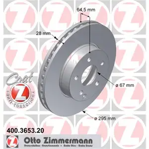 Zimmermann 400.3653.20 Bremsscheiben 2 Stück MERCEDES-BENZ Zimmermann 400.3653.20 Bremsscheiben 2 Stück MERCEDES-BENZ