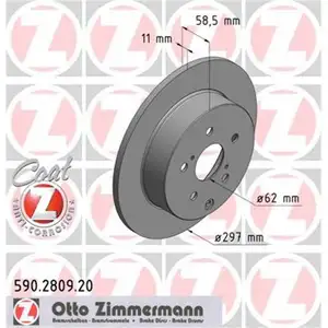 Zimmermann 590.2809.20 Bremsscheiben 2 Stück TOYOTA Zimmermann 590.2809.20 Bremsscheiben 2 Stück TOYOTA