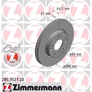 Zimmermann 285.3527.20 Bremsscheiben 2 Stück KIA Zimmermann 285.3527.20 Bremsscheiben 2 Stück KIA