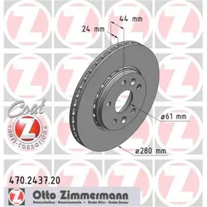 Zimmermann 470.2437.20 Bremsscheiben 2 Stück RENAULT Zimmermann 470.2437.20 Bremsscheiben 2 Stück RENAULT