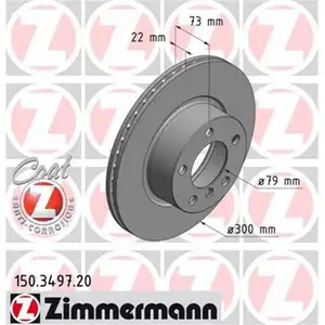 Zimmermann 150.3497.20 Bremsscheiben 2 Stück BMW Zimmermann 150.3497.20 Bremsscheiben 2 Stück BMW