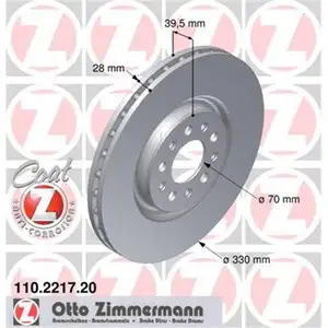 Zimmermann 110.2217.20 Bremsscheiben 2 Stück ALFA ROMEO Zimmermann 110.2217.20 Bremsscheiben 2 Stück ALFA ROMEO