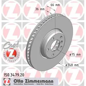 Zimmermann 150.3479.20 Bremsscheiben 2 Stück BMW Zimmermann 150.3479.20 Bremsscheiben 2 Stück BMW