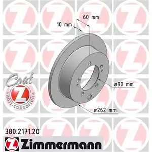 Zimmermann 380.2171.20 Bremsscheiben 2 Stück MITSUBISHI Zimmermann 380.2171.20 Bremsscheiben 2 Stück MITSUBISHI