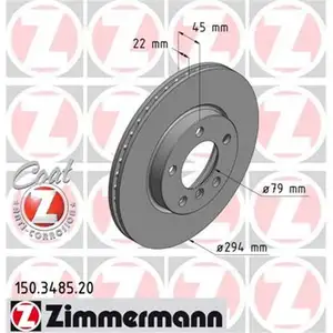 Zimmermann 150.3485.20 Bremsscheiben 2 Stück MINI Zimmermann 150.3485.20 Bremsscheiben 2 Stück MINI