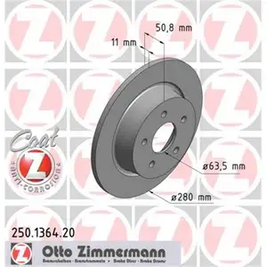 Zimmermann 250.1364.20 Bremsscheiben 2 Stück FORD Zimmermann 250.1364.20 Bremsscheiben 2 Stück FORD